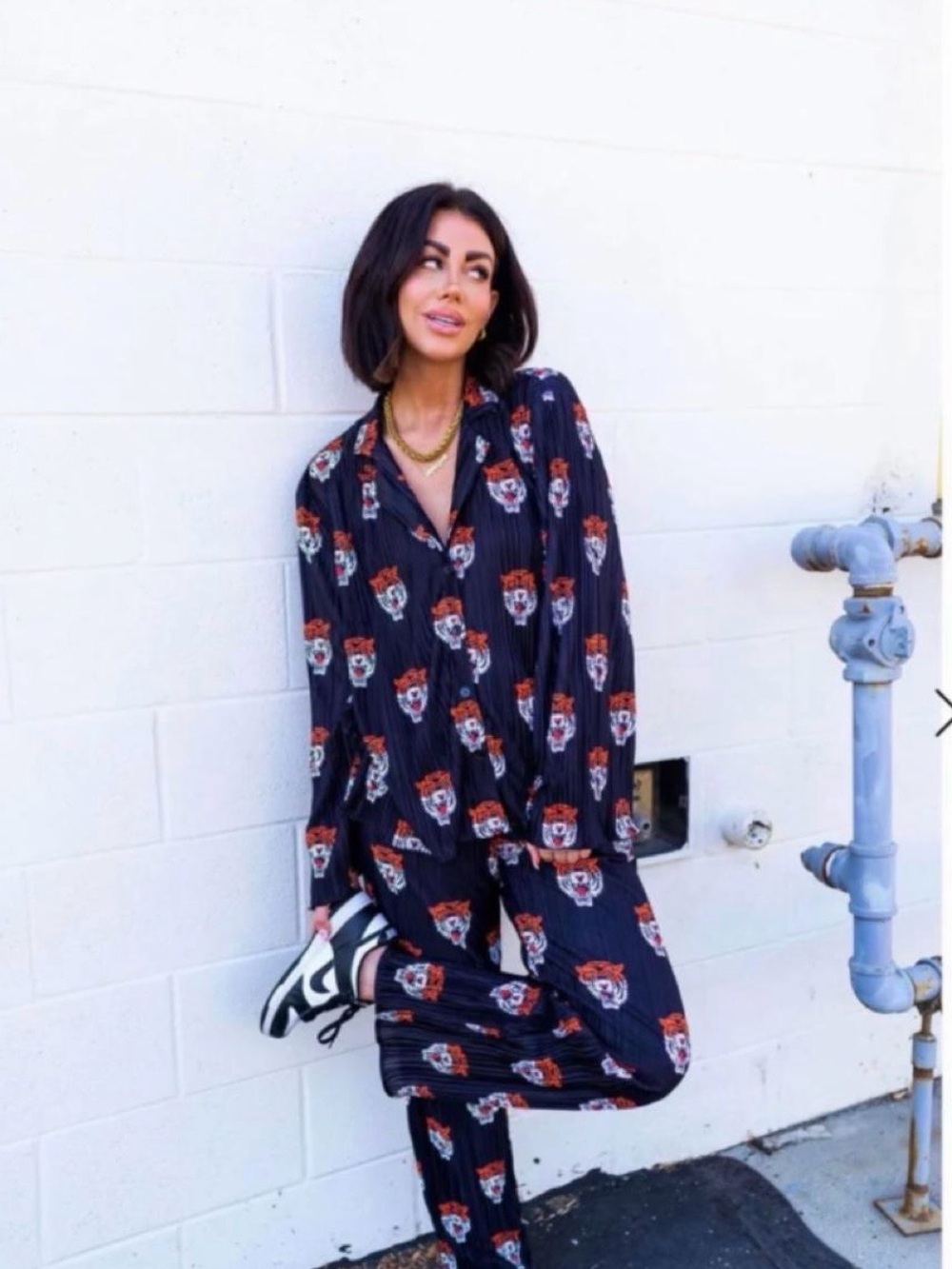 Dressed in Lala tiger Black Floral set